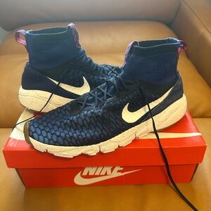 Size 12.5 Nike Air Footscape Magista Flyknit Deep Royal Blue - Used NO BOX
